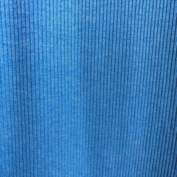 VICI Ribbed Knit Sleeveless Midi Dress in Electric Blue W/ Side Slit Size XL - Picture 9 of 14